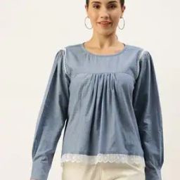 Women Round Neck Relaxed Fit Top-picture-36