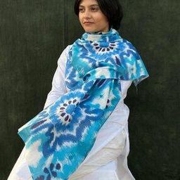 Women Ikat Print Scarf-image-55