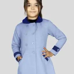 Girls Coat with Welt Pockets & Button Closure-image-46