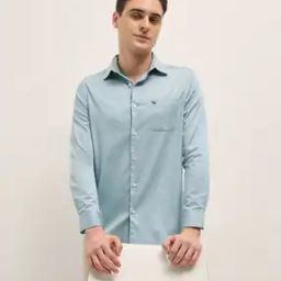 Men Regular Fit Spread Collar Shirt-picture-42
