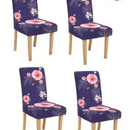 Pack of 4 Printed Washable Chaircovers-image-118