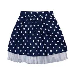 Polka-Dot Flared Skirt with Elasticated Waist-image-68