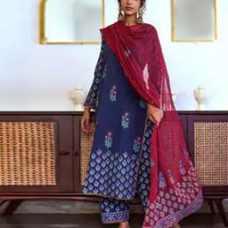 Women Embroidered Straight Kurta Palazzos Set with Dupatta-picture-27