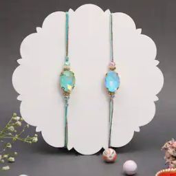 Set of 2 Stone-Studded Tie-Up Rakhis-image-21
