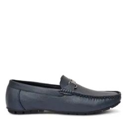 Textured Loafers with Metal Accent-image-63