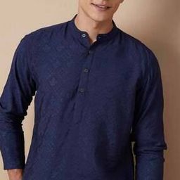 melange by lifestyle Men Viscose Rayon Regular Kurta-picture-13