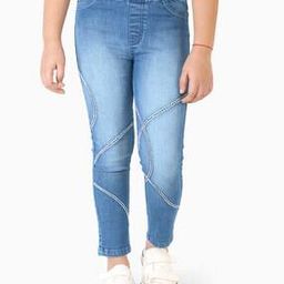 Girls Lightly Washed Relaxed Jeggings-picture-31