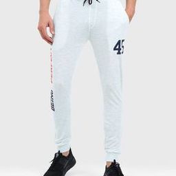 Men Typographic Print Joggers with Insert Pockets-image-73