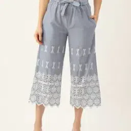 Women Striped Flared Palazzos-image-95