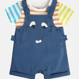 mini klub Boys Graphic Print Rompers & T-Shirt Set-picture-12