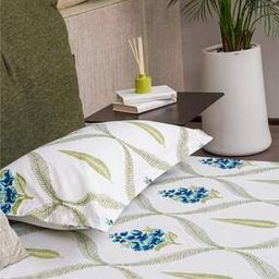 200 TC Floral Print Double Bedsheet with Pillow Covers-image-96