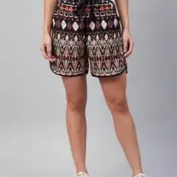 Graphic Print Shorts with Elasticated Waist-image-17