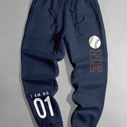 Ankle-Length Joggers with Drawstrings-94