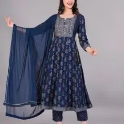 Women Paisley Print Flared Kurta & Pants Set-image-72