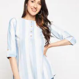 Striped Round-Neck Tunic-picture-0