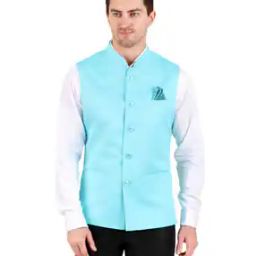 Men Regular Fit Nehru jacket with Welt Pockets-28