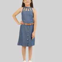 Fit & Flare Dress with Belt-image-61