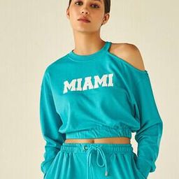 Crew-Neck Sweatshirt with Elasticated Waist-image-72