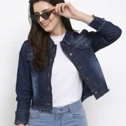 Denim Jacket with Flap Pockets-picture-24