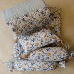Geometric Print Cotton Baby Bedding Set-12