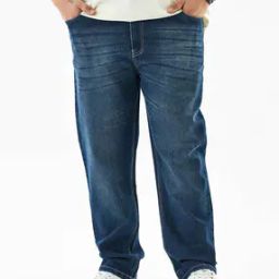 Men Lightly Washed Slim Jeans with Fixed Waist-image-72