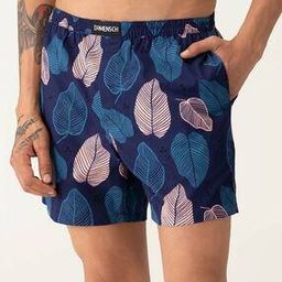 Leaf Print Boxers with Elasticated Waistband-image-52