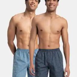 Men Checks Regular Fit Shorts-picture-24