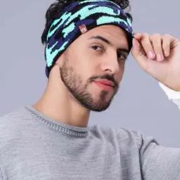 Men Knitted Double Layered Head Wrap-18