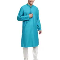 Kurta with Band Neck-image-53