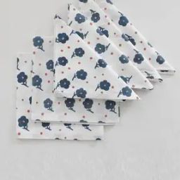 Pack of 6 Floral Print Table Napkins-picture-26