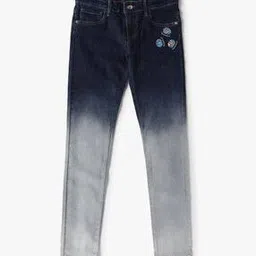 united colors of benetton Girls Heavily Washed Slim Fit Jeans-picture-1