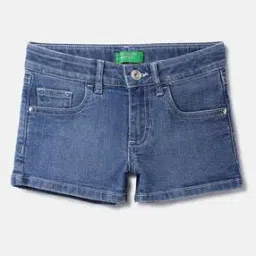 united colors of benetton Lightly Washed Shorts with Insert Pockets-picture-7