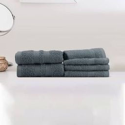 Set of 6 Cotton Face Towels with Hand Towels-53
