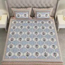 330 TC Floral Print King-Size Bedsheet with Pillow Covers-52