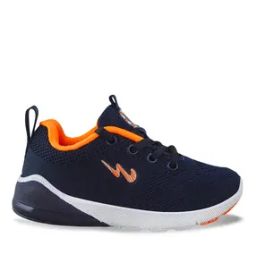 Boys Panelled Running Shoes with Velcro-Fastening-image-0