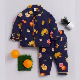 Boys Floral Print Shirt & Lounge Pants Set-image-45