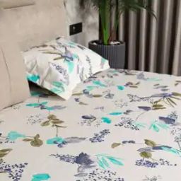 200 TC Pure Cotton Floral Print Single Bedsheet-52