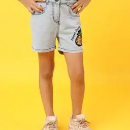 Girls Regular Fit Flat Front Shorts-picture-23
