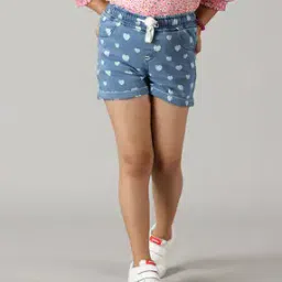 Heart Print Hot Pants with Drawstrings-picture-20