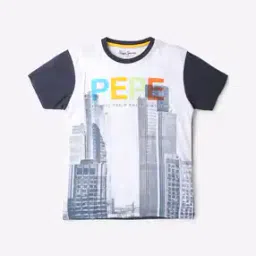 Drone Graphic Print Crew-Neck T-Shirt-image-14