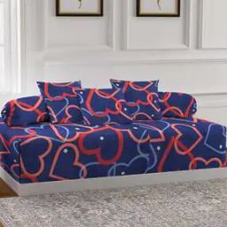 Graphic Print Cotton Diwan Set-image-1
