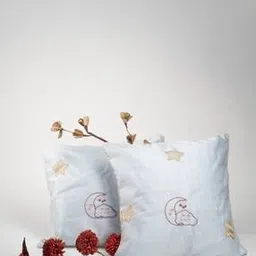 Set of 2 Embroidered Cushion Covers 16" x 16"-image-81