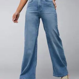 Women Wide Jeans with 5-Pocket Styling-image-35