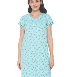 Leaf Print Nightie-image-99