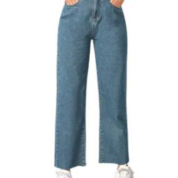 Lightly Washed Relaxed Jeans-image-90