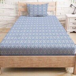 Blends by MHL Single bedsheet with 1 Pillow Cover-image-16