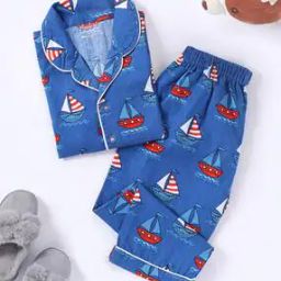Boys Printed Shirt & Pyjamas Set-picture-24