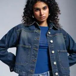 Women Washed Regular Fit Denim Jacket-picture-28