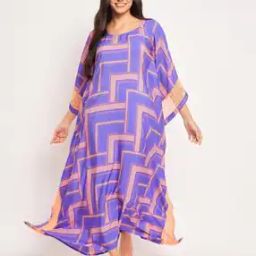Women Printed Kaftan Nightie-image-2