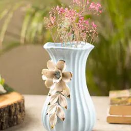 Engraved Floral Pattern Flower Vase-image-15